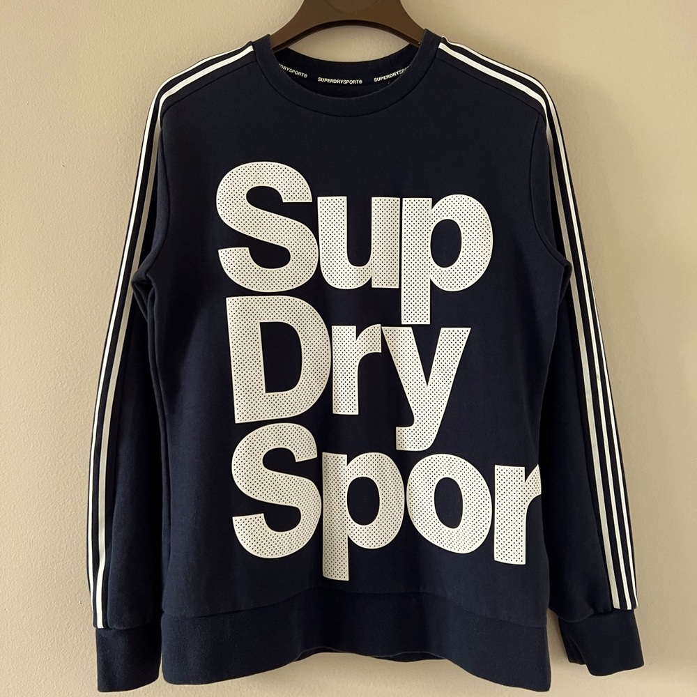 SUPERDRY SPORTS || SIZE: MEDIUM || Black Sweatshirt (Unisex)